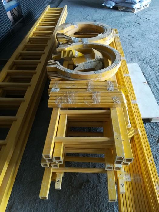 Fixed FRP Cage Ladder